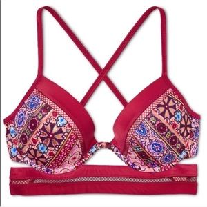 Shade and Shore Maroon Bikini Top
